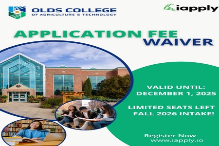 Apply to Old's College for FREE - Application Fee Waiver Live till Dec 1, 2025!